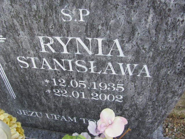 Stanisława Rynia 1935 Piława Górna - Grobonet - Wyszukiwarka osób pochowanych