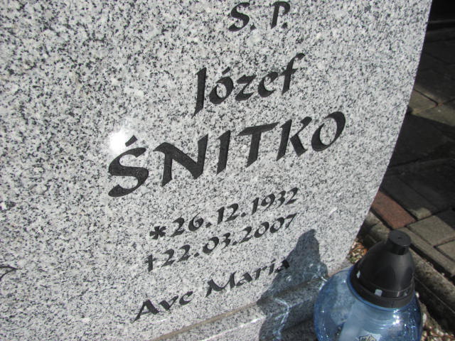 Józef Śnitko 1932 Piława Górna - Grobonet - Wyszukiwarka osób pochowanych
