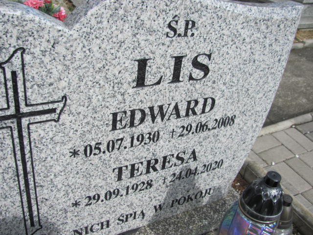 Teresa Lis 1928 Piława Górna - Grobonet - Wyszukiwarka osób pochowanych