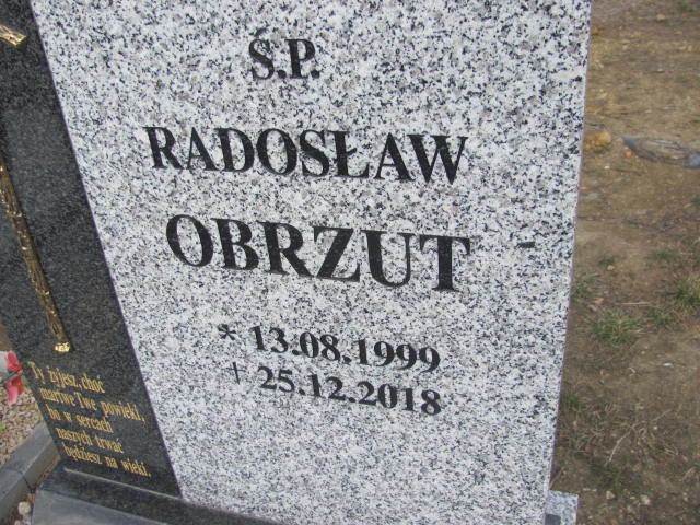 Radosław Obrzut 1999 Piława Górna - Grobonet - Wyszukiwarka osób pochowanych
