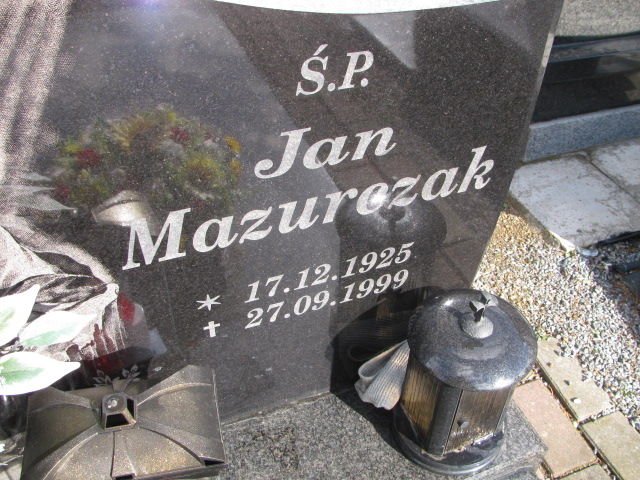 Jan Mazurczak 1925 Piława Górna - Grobonet - Wyszukiwarka osób pochowanych