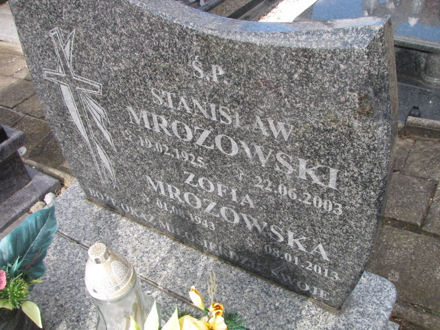 Zofia Mrozowska 1943 Piława Górna - Grobonet - Wyszukiwarka osób pochowanych