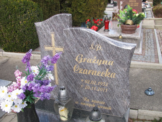 Grażyna Czarnecka 1952 Piława Górna - Grobonet - Wyszukiwarka osób pochowanych