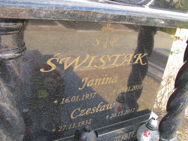 Janina Świstak 1937 Piława Górna - Grobonet - Wyszukiwarka osób pochowanych