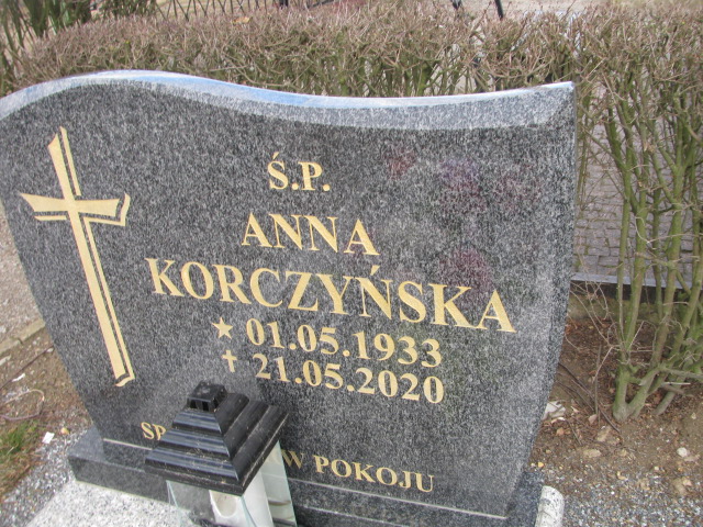 Anna Korczyńska 1933 Piława Górna - Grobonet - Wyszukiwarka osób pochowanych